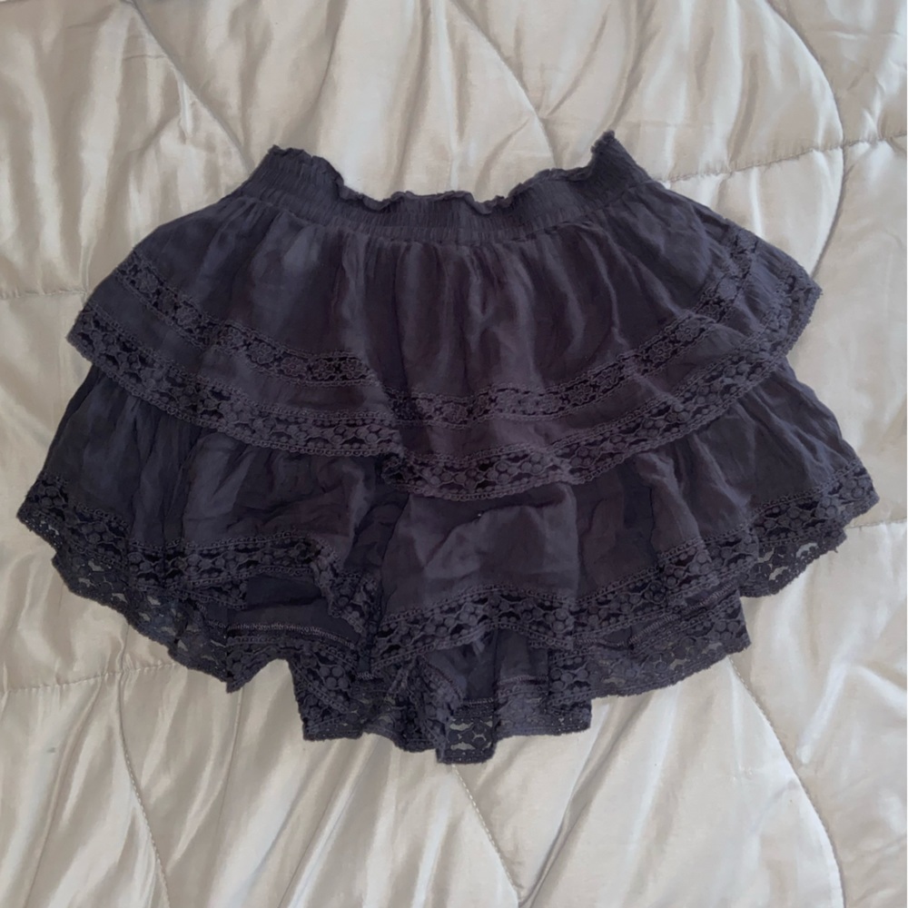 Tiered Black Skirt